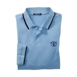 Netto Marken-Discount Chiemsee Herren Langarmpolo Baumwolle / hellblau / Größe L Angebot