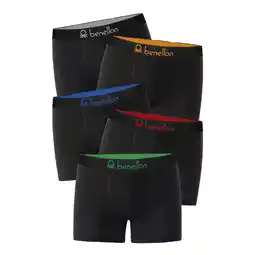 Netto Marken-Discount Benetton 5er Pack Boxershorts / schwarz / Größe M Angebot