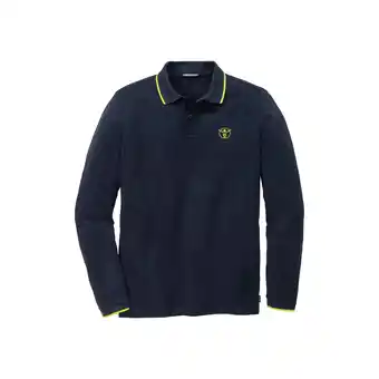 Netto Marken-Discount Chiemsee Herren Langarmpolo Baumwolle / marine / Größe L Angebot