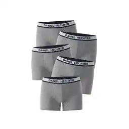 Netto Marken-Discount Daniel Hechter 5er Pack Boxershorts / grau / Größe M Angebot