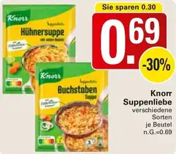 WEZ Knorr Suppenliebe Angebot