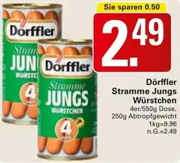 WEZ Dörffler Stramme Jungs Würstchen Angebot