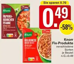 WEZ Knorr Fix-Produkte Angebot
