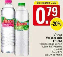 WEZ Vitrex Wasser mit Frucht Angebot