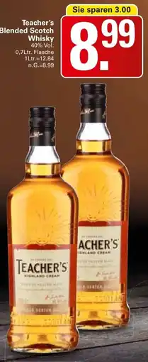 WEZ Teacher's Blended Scotch Whisky Angebot