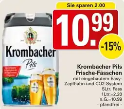 WEZ Krombacher Pils Frische-Fässchen Angebot