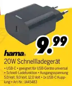 MEDIMAX hama 20W Schnellladegerät Angebot