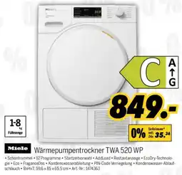 MEDIMAX Miele Wärmepumpentrockner TWA 520 WP Angebot