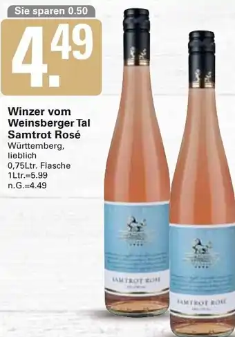 WEZ Winzer vom Weinsberger Tal Samtrot Rosé Angebot