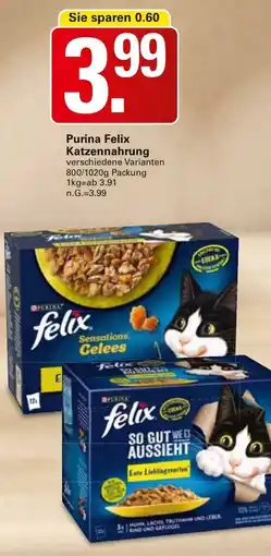 WEZ Purina Felix Katzennahrung Angebot