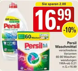 WEZ Persil Waschmittel Angebot