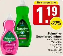 WEZ Palmolive Geschirrspülmittel Angebot