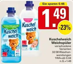 WEZ Kuschelweich Weichspüler Angebot