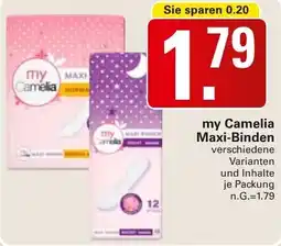 WEZ my Camelia Maxi-Binden Angebot