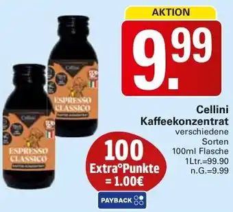 WEZ Cellini Kaffeekonzentrat Angebot