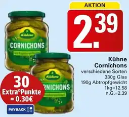 WEZ Kühne Cornichons Angebot