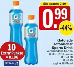 WEZ Gatorade isotonischer Sports-Drink Angebot