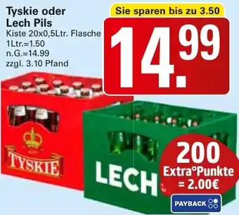 WEZ Tyskie oder Lech Pils Angebot