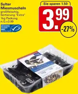 WEZ Sylter Miesmuscheln Angebot