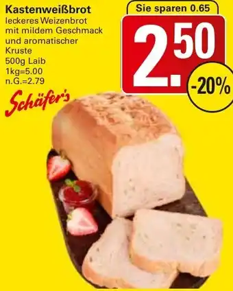 WEZ Schäfer's Kastenweiẞbrot Angebot