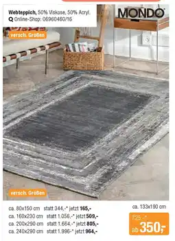 Opti Wohnwelt opti WOHNWELT Webteppich ca. 80x150 cm Angebot