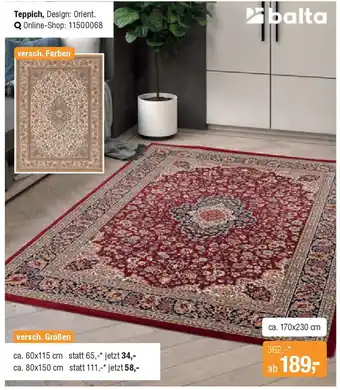 Opti Wohnwelt opti WOHNWELT Teppich Angebot