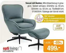 Opti Wohnwelt opti WOHNWELT Sessel mit Hocker Angebot