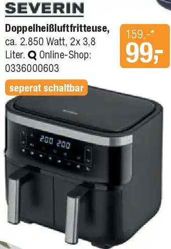 Opti Wohnwelt SEVERIN Doppelheißluftfritteuse Angebot