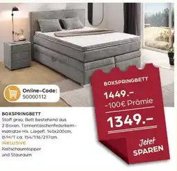 Möbel Buss Boxspringbett Angebot