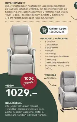 Möbel Buss Boxspringbett Angebot