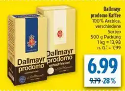 diska Dallmayr prodomo Kaffee Angebot