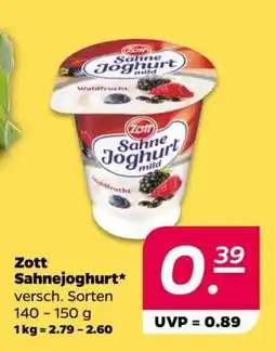 NETTO ZOTT Sahnejoghurt Angebot