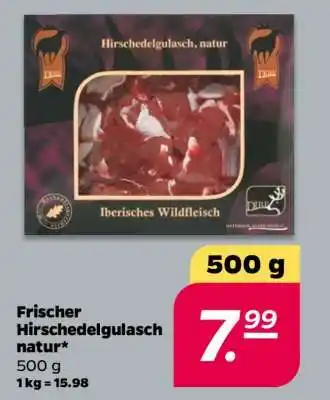 NETTO Frischer Hirschedelgulasch natur Angebot