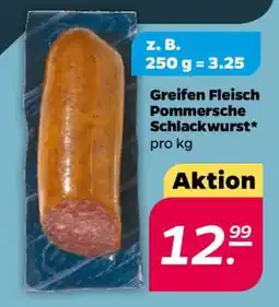 NETTO Greifen Fleisch Pommersche Schlackwurst Angebot