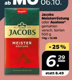 NETTO Jacobs Meisturröstung oder Auslese Angebot