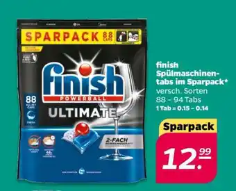 NETTO finish Spülmaschinen-Tabs im Sparpack Angebot