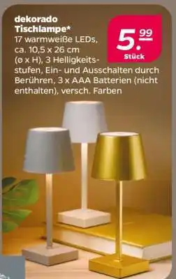 NETTO dekorado Tischlampe Angebot