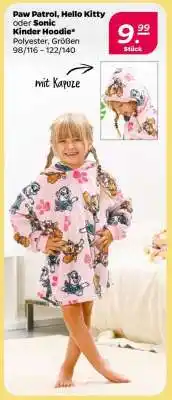 NETTO Paw Patrol, Hello Kitty oder Sonic Kinder Hoodie Angebot