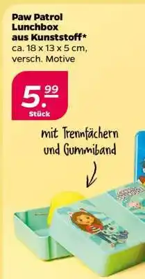 NETTO Paw Patrol Lunchbox aus Kunststoff Angebot