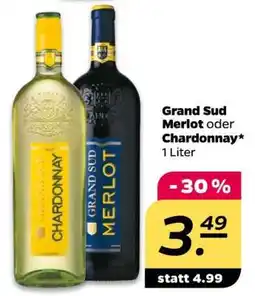 NETTO GRAND SUD Merlot oder Chardonnay Angebot