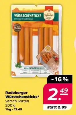 NETTO Radeberger Würstchensticks Angebot