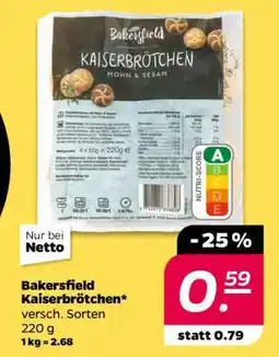 NETTO Bakersfield Kaiserbrötchen Angebot