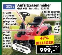 Norma Aufsitzrasenmäher GAR 601 Angebot