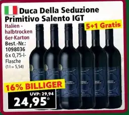 Norma Duca Della Seduzione Primitivo Salento IGT Angebot