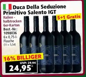 Norma Duca Della Seduzione Primitivo Salento IGT Angebot