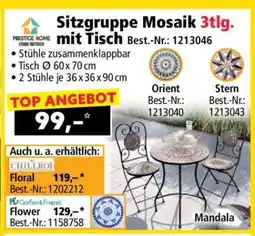 Norma Sitzgruppe Mosaik 3tlg. mit Tisch Angebot