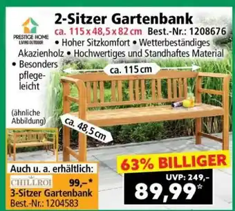 Norma 2-Sitzer-Gartenbank Angebot
