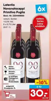 Netto Marken-Discount Latentia Novantaceppi Primitivo Puglia Angebot