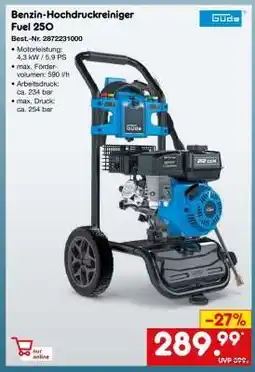 Netto Marken-Discount Benzin-Hochdruckreiniger Fuel 250 Angebot