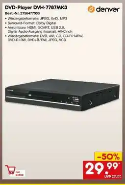 Netto Marken-Discount DVD-Player DVH-7787MK3 Angebot